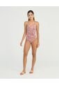 Vestido De Baño Entero Copas Fijas Tiras Ajustables Estampado Salmon St Even 900035 de St Even