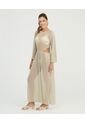 Vestido Largo Semitransparente Dorado St Even 900157 de St Even