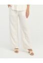 Pantalon Detalles Bordados Pretina Elastica Ivory St Even 900067 de St Even