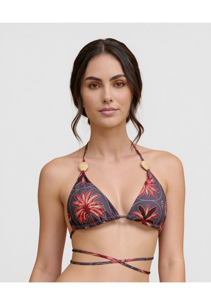 Top De Baño Triangular | Con Copas Suaves | Anudar En Cuello Y Espalda