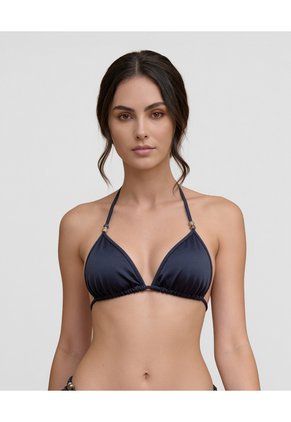 Top De Baño Triangular | Copas Removibles| Anudar En Cuello Y Espalda