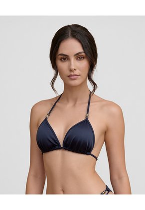 Top De Baño Triangular | Copas Removibles| Anudar En Cuello Y Espalda