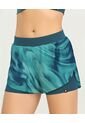 Short Deportivo Silueta Amplia Con Short Interno Estampado Verde Azul St Even 68434 de St Even