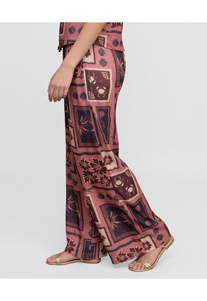 Pantalón | En Malla Satinada | Con Bolsillos Laterales
