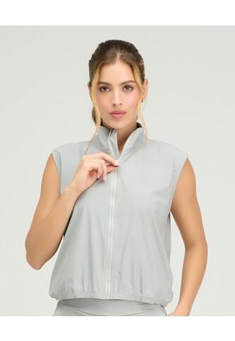 Chaleco Deportivo Cuello Alto Cremallera Frontal Gris St Even 68283 St Even