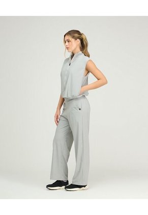 Chaleco Deportivo Cuello Alto Cremallera Frontal Gris St Even 68283