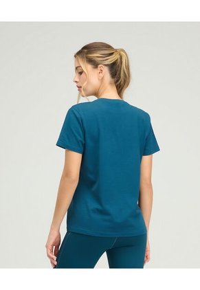 Camiseta Deportiva Cuello Redondo Silueta Holgada Azul Petróleo  St Even 68463