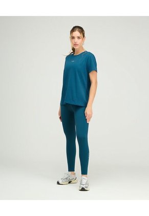 Camiseta Deportiva Cuello Redondo Silueta Holgada Azul Petróleo  St Even 68463