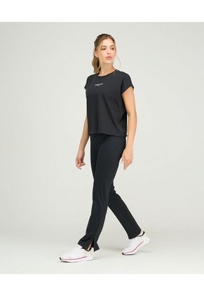 Camiseta Deportiva Cuello Redondo Silueta Holgada Negro St Even 68443