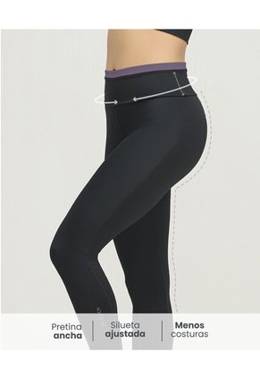 Pantalón Deportivo Tipo Leggins Silueta Ajustada Negro St Even 68428