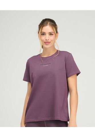 Camiseta Deportiva Cuello Redondo Silueta Holgada Berenjena St Even 68463 St Even