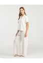Pijama De Pantalón Pretina Elástica Botones Frontales Vainilla St Even 18788 de St Even