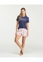 Pijama De Short Camisa Manga Corta Short Con Pretina Azul St Even 18804 de St Even
