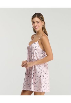 Pijama Batola Tiras Ajustables Tejido Plano Satinado Rosado St Even 18805