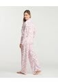 Pijama De Pantalón Botones Frontales Pretina Elástica Rosado St Even 18808 de St Even