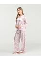Pijama De Pantalón Botones Frontales Pretina Elástica Rosado St Even 18808 de St Even