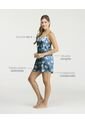 Pijama Batola Tiras Ajustables Silueta Amplia Estampado Azul St Even 18835 de St Even