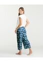 Pijama De Pantalón Capri Estampado Frontal Estampado Azul St Even 18839 de St Even