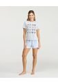 Pijama De Short Camisa Manga Corta Estampado Azul St Even 18824 de St Even