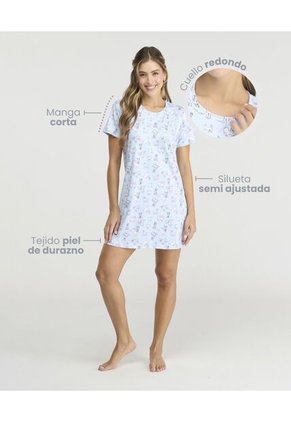 Pijama Batola Silueta Semi Ajustada Azul Claro St Even 18825