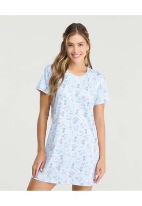 Pijama Batola Silueta Semi Ajustada Azul Claro St Even 18825