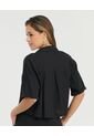 Camisa De Botones Manga Corta Botones Frontales Negro St Even 99957 de St Even