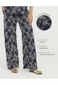 Pantalón Detalles Bordados Pretina Elástica Azul St Even 900067 de St Even