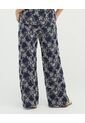 Pantalón Detalles Bordados Pretina Elástica Azul St Even 900067 de St Even