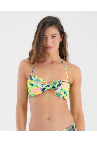 Top De Baño Tipo Strapples Tiras Removibles Est Amor Tropical ST Even 99640 St Even