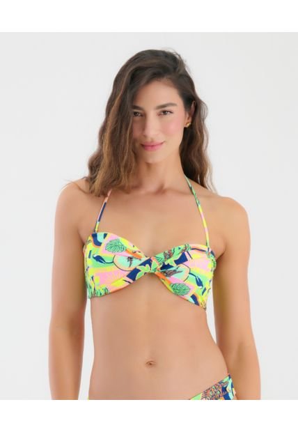 Top De Baño Tipo Strapples Tiras Removibles Est Amor Tropical ST Even 99640