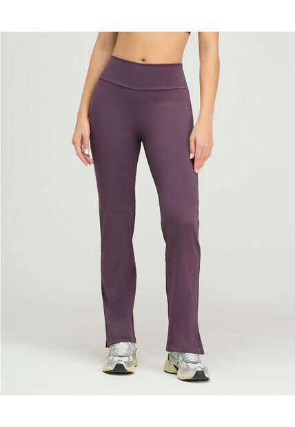 Pantalón Deportivo Tipo Leggins Silueta Ajustada Berenjena St Even 68258