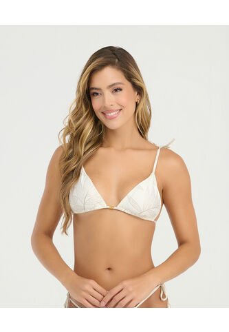 Top De Baño Triangular Tiras Ajustables Realce Natural Ivory St Even 900019 St Even