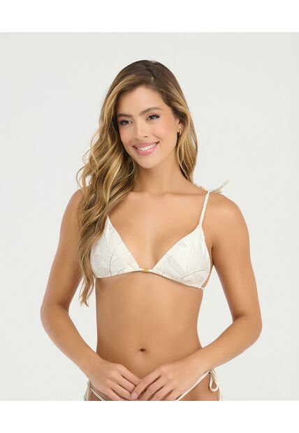 Top De Baño Triangular Tiras Ajustables Realce Natural Ivory St Even 900019