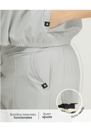 Sudadera Deportiva Bota Recta Silueta Amplia Gris St Even 68288