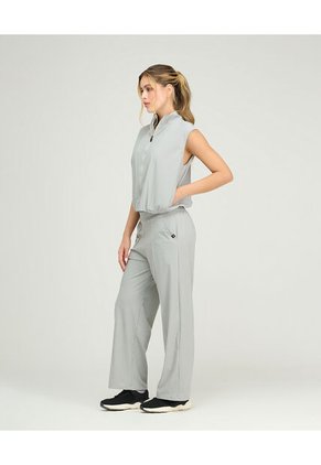 Chaleco Deportivo Cuello Alto Cremallera Frontal Gris St Even 68283