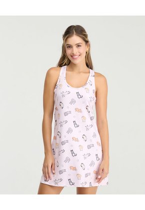 Pijama Batola Espalda Atlética Tejido Fresco Blush Claro St Even 18815