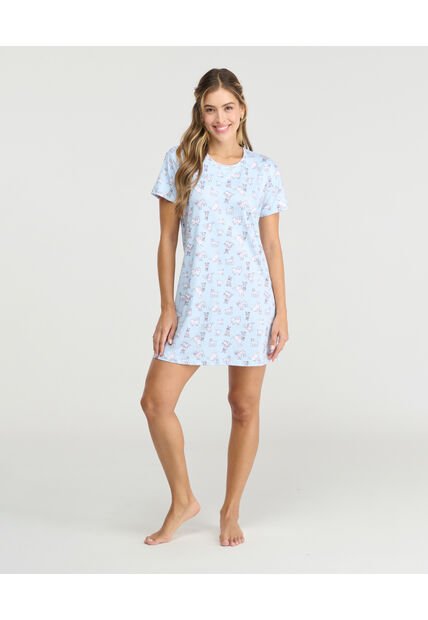 Pijama Batola Silueta Semi Ajustada Azul Claro St Even 18825