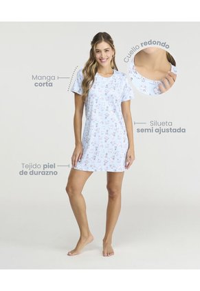 Pijama Batola Silueta Semi Ajustada Azul Claro St Even 18825