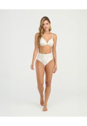 Panty De Baño Tiro Alto Control De Abdomen Ivory St Even 900022