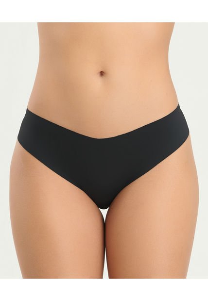 Panty Brasilero Semidescaderado Invisible Negro ST Even 49511