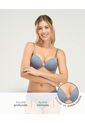 Brasier Doble Realce Escote Profundo Gris Titanio ST Even 49480 de St Even