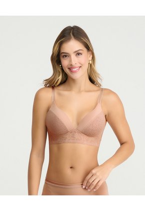 Brasier Realce Natural | Cargaderas Ajustables | Detalles En Encaje