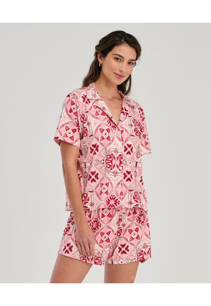 Pijama De Short Con Camisa De Botones Estam Napoli ST Even 18664