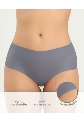 Panty Clásico Tiro Alto Sin Elásticos Gris Titanio ST Even 49512