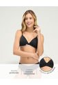 Brasier Triangular Escote Profundo Copas Suaves Negro ST Even 49470 de St Even
