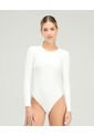 Body Manga Larga Cuello Redondo Ivory ST Even 49508 de St Even