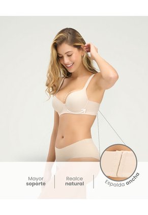Brasier Realce Natural Copa Lisa Natural ST Even 49490