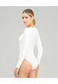 Body Manga Larga Cuello Redondo Ivory ST Even 49508 de St Even