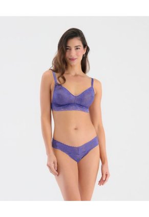 Brasilera Semidescaderada Con Encaje Suave Iris Bloom ST Even 46151