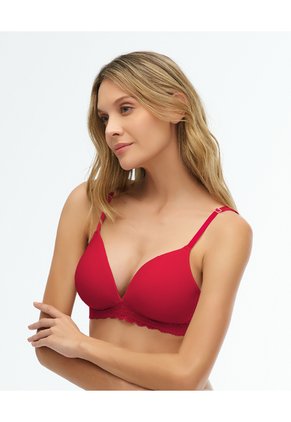 Brasier Realce Natural | Silueta Triangular | Detalle En Encaje
